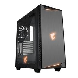 На передней панели корпуса Gigabyte Aorus AC300W разместилось шесть разъёмов
