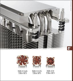 Представлены системы охлаждения Noctua NH-U14S TR4-SP3, NH-U12S TR4-SP3 и NH-U9 TR4-SP3 для процессоров AMD Ryzen Threadripper и Epyc