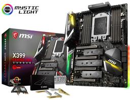 Системная плата MSI X399 Gaming Pro Carbon AC рассчитана на процессоры AMD Ryzen Threadripper