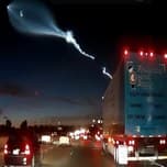 Видеорегистратор записал запуск ракеты SpaceX, вызвавший аварию на шоссе