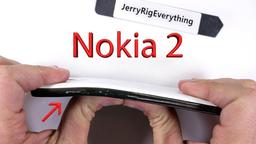 Смартфон Nokia 2 в части испытаний JerryRigEverything показал себя не хуже старших моделей