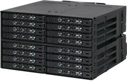 Icy Dock ToughArmor MB516SP-B позволяет установить в двух смежных отсеках типоразмера 5,25 дюйма 16 накопителей