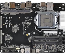 Системная плата ASRock H110-STX MXM при типоразмере Mini-STX поддерживает дискретную видеокарту