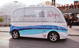 На дорогах Лас-Вегаса появился беспилотный автобус