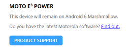 Смартфон Moto E3 Power вышел всего полгода назад, но уже не получит обновления до ОС Android 7.0