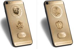 Caviar выпустила золотые смартфоны iPhone 7 с изображениями Владимира Путина и Дональда Трампа