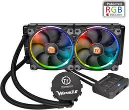 СВО Thermaltake Water 3.0 Riing RGB 280, Water 3.0 Riing Red 280 и Water 3.0 Riing Red 140 оснащены подсветкой