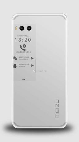 Дополнительный дисплей смартфона Meizu Pro 7 сможет отображать дату, время и уведомления