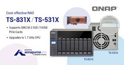 Сетевые хранилища QNAP TS-831X и TS-531X поддерживают карты расширения QNAP QM2