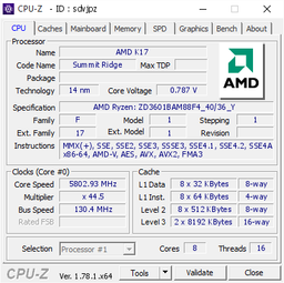AMD Ryzen 7 1800X разогнали до рекордной частоты 5,8 ГГц