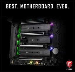 MSI опубликовала фрагмент новой флагманской материнской платы