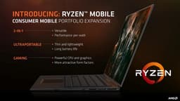 Гибридные мобильные процессоры AMD Ryzen будут ориентированы в основном на дорогие ноутбуки разных сегментов