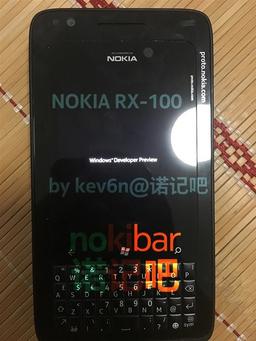 В Сеть попали фотографии прототипа смартфона Nokia RX-100 с механической клавиатурой QWERTY и ОС Windows Phone