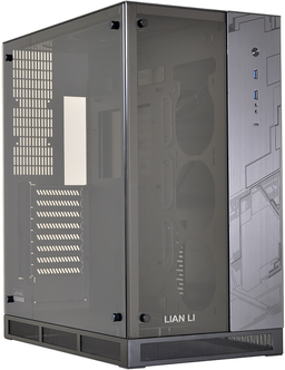 Оформление корпуса Lian Li PC-O11WGX включает в себя алюминиевую и стеклянную секции
