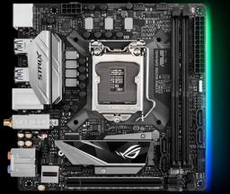 Материнская Asus ROG Strix B250I Gaming оснащена подсветкой и подходит для построения очень компактных ПК