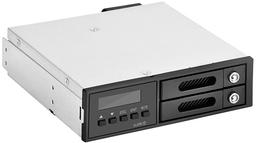 SilverStone SST-FSR202 позволяет установить в отсек типоразмера 5,25 дюйма два накопителя типоразмера 2,5 дюйма с возможностью горячей замены
