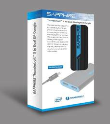 Sapphire анонсирует адаптеры, превращающие порт Thunderbolt 3 в два порта DisplayPort или HDMI