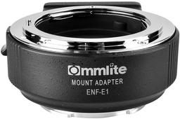 Переходник Commlite CM-ENF-E1 PRO (V06) позволяет использовать объективы с креплением Nikon F с камерами с креплением Sony E с сохранением автофокусировки