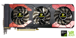 Видеокарта Manli GeForce GTX 1070Ti with Triple Cooler оснащена весьма крупной системой охлаждения