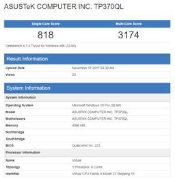 Asus готовит ноутбук-трансформер TP370QL на платформе Snapdragon и под управлением Windows 10