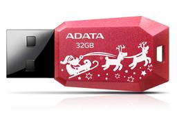 В оформлении флэш-накопителей Adata UV100F использованы новогодние мотивы