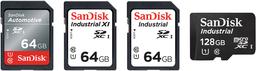 Карты памяти SanDisk Automotive SD и Industrial XI SD рассчитаны на эксплуатацию в диапазоне температур от -40ºC до 85ºC