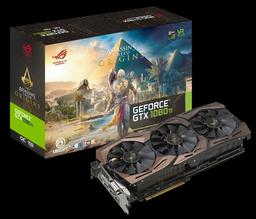 3D-карта Asus ROG Strix GeForce GTX 1080 Ti Assassin's Creed Origins Edition разогнана производителем