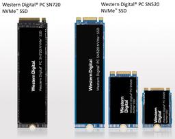 Твердотельные накопители Western Digital PC SN720 и PC SN520 поддерживают NVMe