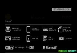 Смартфон HTC Desire 12 получит очень бюджетную платформу MediaTek