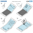 В Сеть уплыли новые эскизы сгибающегося смартфона Samsung Galaxy X