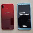 Фото дня: смартфон Samsung Galaxy A6S (Phoenix) переливается крышками с градиентным окрасом на новых живых фото