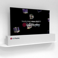 LG показала уникальный телевизор LG OLED TV R, который скручивается внутрь подставки