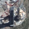 Ракета SpaceX Super Heavy выглядит гигантской даже из космоса: её сфотографировали со спутника