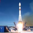 Сегодняшний запуск ракеты «Союз» засняли с квадрокоптера