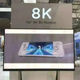 Представлен первый 110-дюймовый 3D-монитор разрешением 8K, отображающий трёхмерную картинку, которую можно увидеть без очков