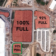 Огромные стоянки непроданных Tesla видны даже из космоса