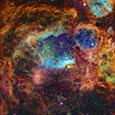В звездном скоплении NGC 6357 обнаружили уникальный химический процесс. Излучение соседних звёзд ломает воду на части и превращает её в углекислый газ