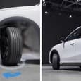 Кроссовер Geely с ресурсом 1 млн км, который продаётся в России. Все четыре колеса нового Geely EX5 могут поворачиваться на 90 градусов