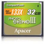 Карта памяти Apacer Photo Steno III 133X CF объемом 32 ГБ