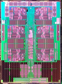 Фото дня: кристалл шестиядерного процессора AMD Opteron очень крупным планом