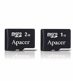 Apacer Presents 2GB, 1GB microSD Cards