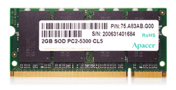 Apacer Introduces New DDR2-667/533 MHz 2GB SODIMM Modules