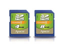 Apacer, Trancsend Introduce New SDHC Cards, Steel Flash Drive