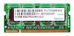 Apacer Releases High-Speed DDR2-800 MHz SODIMM