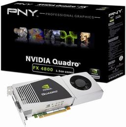 PNY выпускает профессиональные 3D-ускорители Quadro FX 4800 и Quadro FX 5800