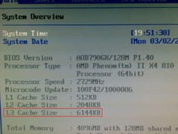 Процессоры Phenom II X4 серии 800 могут адресовать все 6 МБ кэш-памяти третьего уровня 