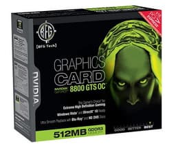 BFG NVIDIA GeForce 8800 GTS OC 512 MB — с фабричным разгоном и в ультрафиолете