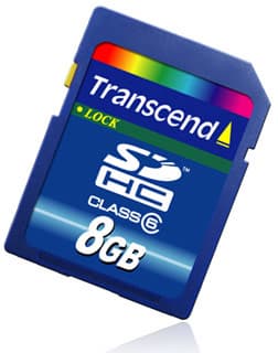Transcend представляет быстрые карточки памяти SDHC объемом 8 и 4 Гб