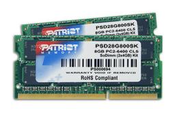 Новинки Patriot Memory позволяют увеличить объем памяти ноутбука, поддерживающего память DDR2 SODIMM