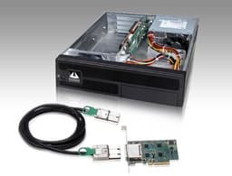 Как подключить к ноутбуку четыре платы с интерфейсом PCI Express и четыре HDD?